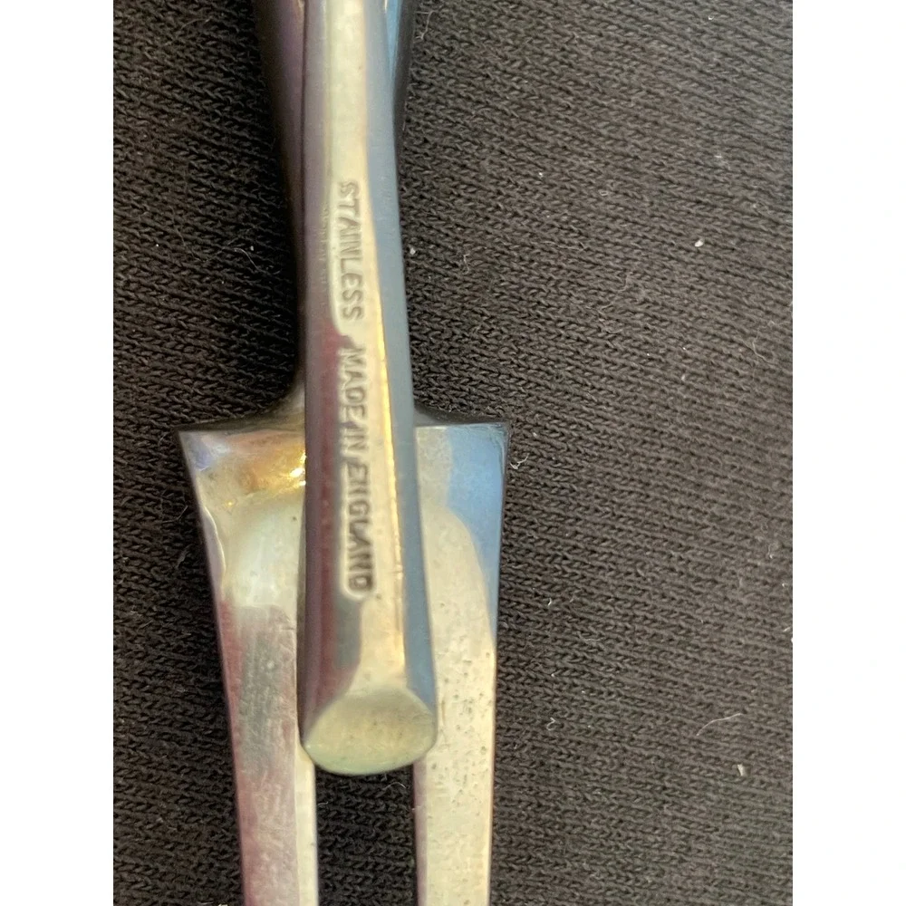 Kirk & Matz Sheffield England Stag Horn 3pc Carving Set Forged Stainless Steel